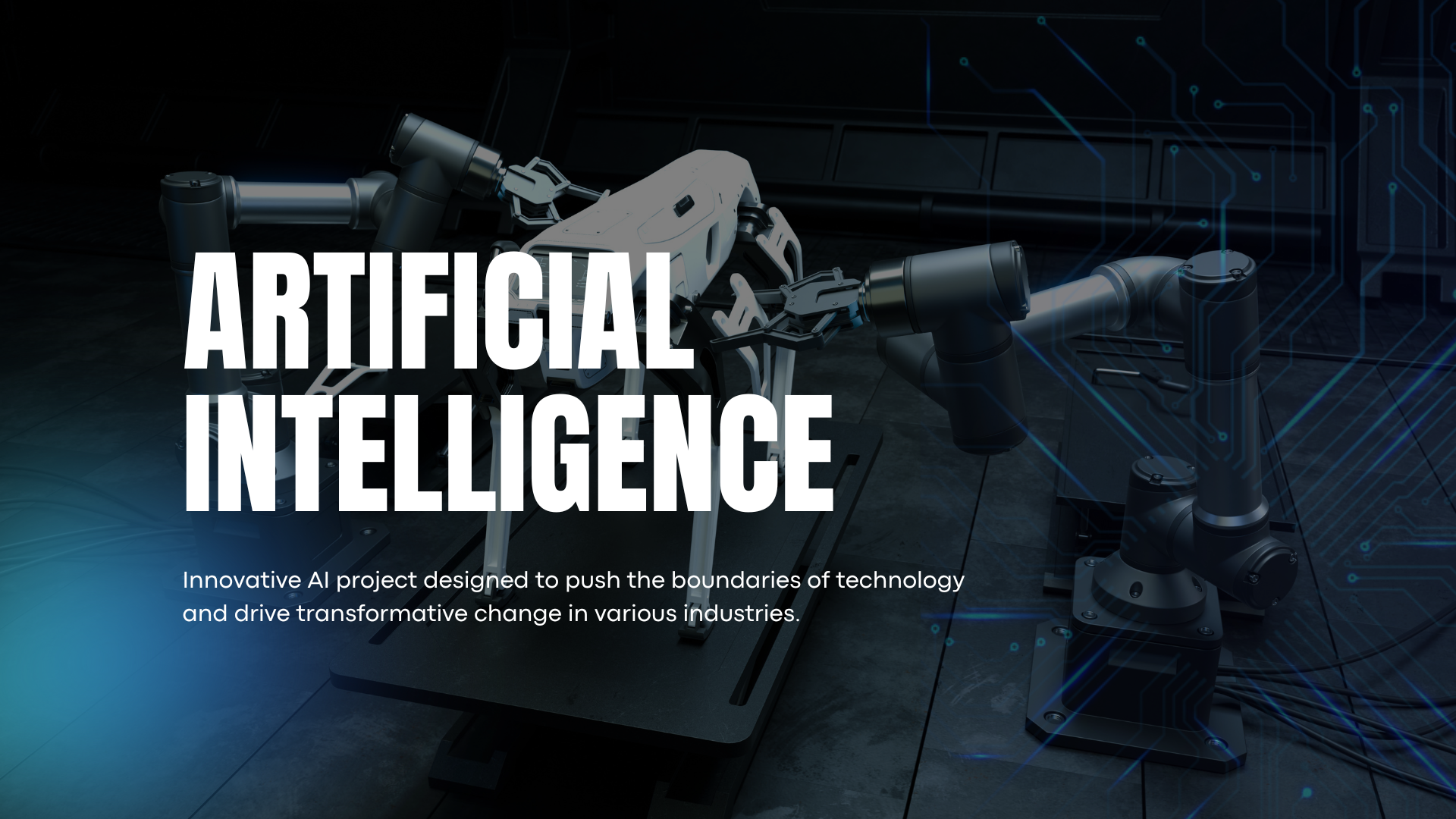 AI Software Development - Futuristic AI technology interface with neural network visualization